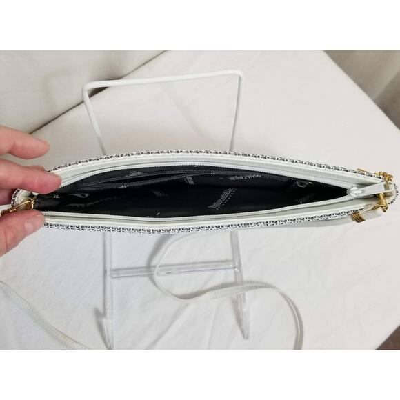 Vintage Glam Whiting & Davis Metal Mesh Evening Bag White - Picture 14 of 16